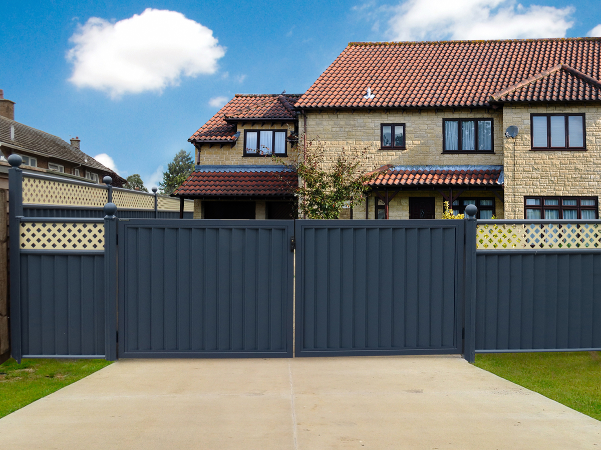 ColourFence Deluxe Gate Blue 8