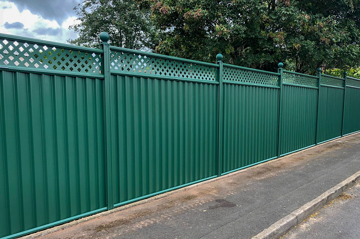 ColourFence Traditional Green Trellis 2